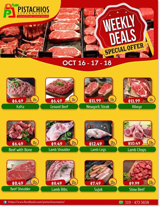 Pistachios Supermarket Flyer October 16 to 21