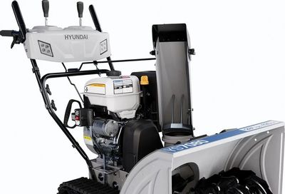 Princess Auto: Hyundai 28in. 420cc Gas 2-Stage Tracked Snowblower with Power Steering $1699.99