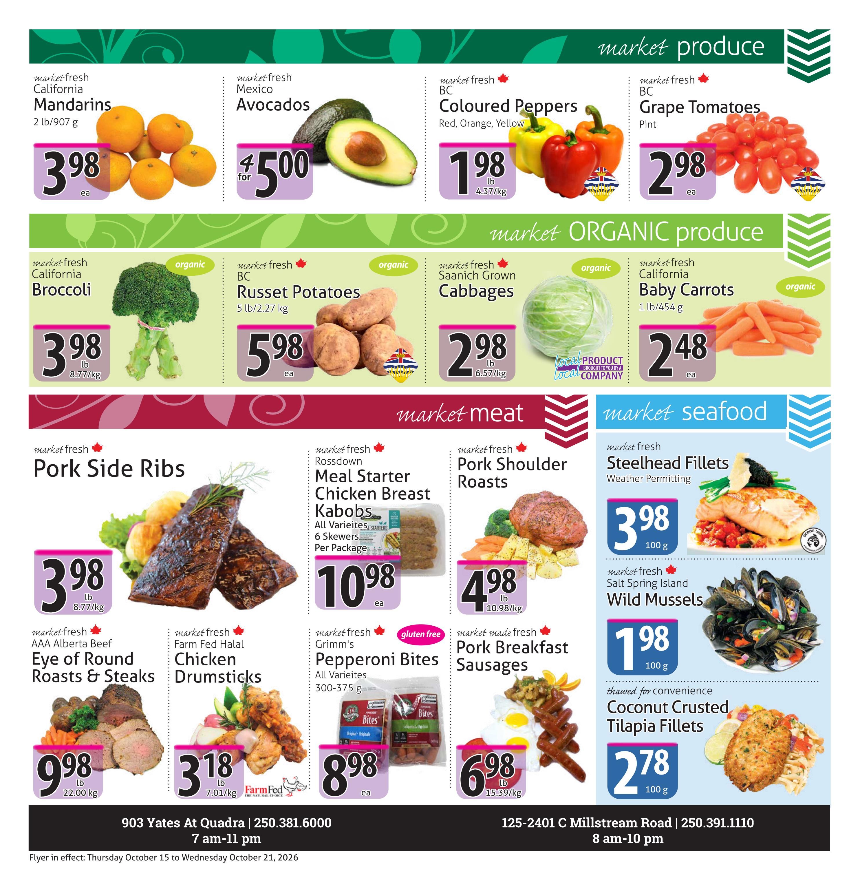 The Market Stores Flyer October 15 to 21
