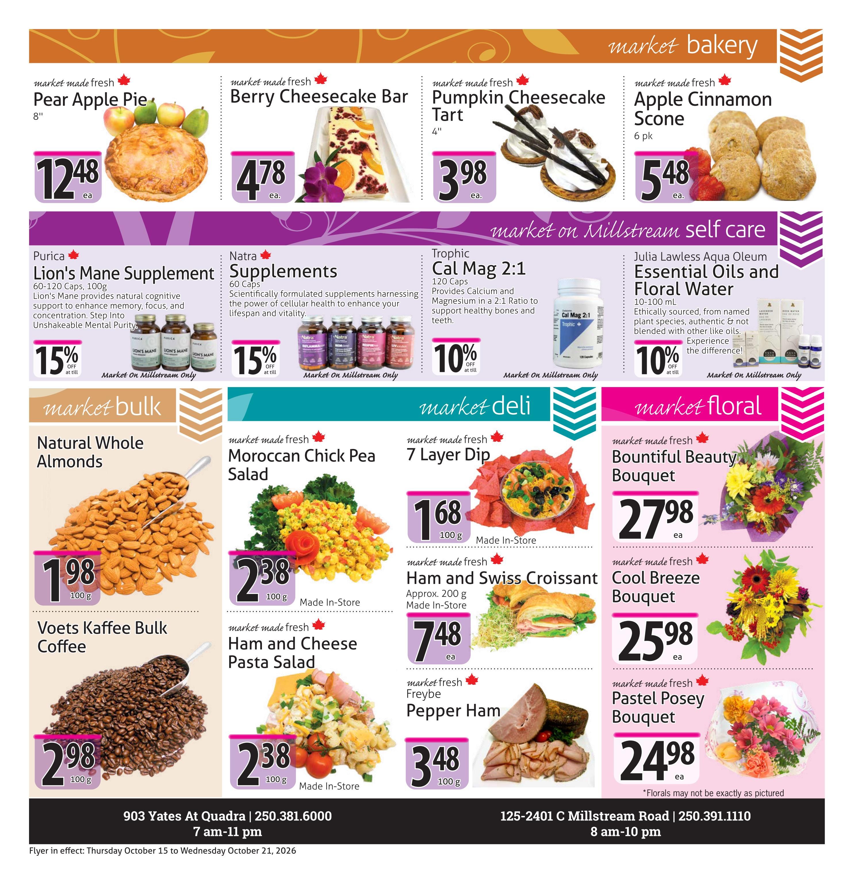 The Market Stores Flyer October 15 to 21