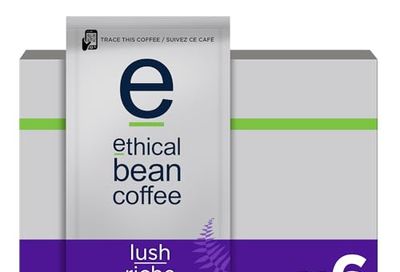 Ethical Bean Lush Medium Dark Roast Fairtrade Organic Whole Bean Coffee 907g Bag, 6 ct Case