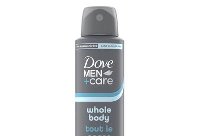 Dove Men+Care Deodorant Spray Whole Body Marine + Blue Cypress Aluminum-Free, 113g