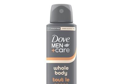 Dove Men+Care Deodorant Spray Whole Body Shea Butter + Cedar Aluminum-Free, 113g