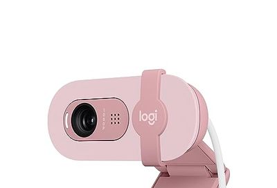 Logitech Brio 100 Full HD 1080p Webcam for Streaming and Meetings - Rose
