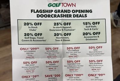 GOLF TOWN FLAGSHIP GRAND OPENING - GTA ONLY (Oakville)