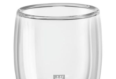 ZWILLING Sorrento 2 Piece Insulated Double-Wall Cup Espresso Glass Set, Single-Shot 80mL