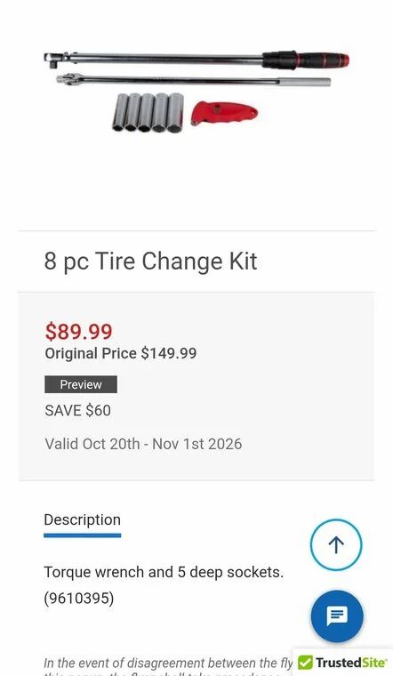 Princess Auto: Craftsman 8 Piece Tire Changing Kit. $89.99 Princess Auto: Craftsman 8 Piece Tire Changing Kit. $89.99