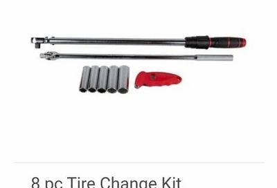 Princess Auto: Craftsman 8 Piece Tire Changing Kit. $89.99