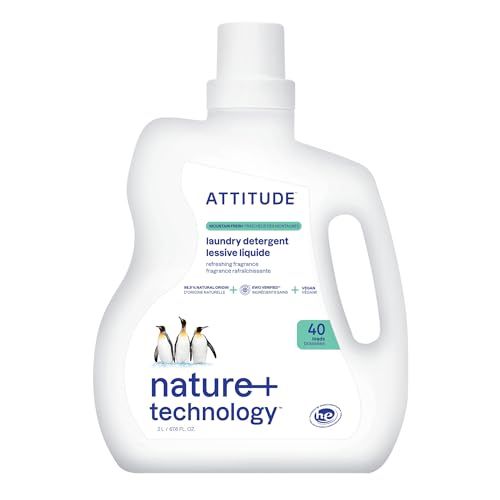 ATTITUDE Laundry Detergent Refill, EWG Verified, Mountain Fresh, 160 Loads ATTITUDE Laundry Detergent Refill, EWG Verified, Mountain Fresh, 160 Loads