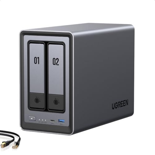UGREEN NAS DXP2800 2-Bay for Advanced Home Users, Remote Workers & Creators | Home Media & Data Center, Docker & VM, Plex, Fast File Transfer, Intel N100, 8GB DDR5, 2.5GbE, 2x M.2 NVMe, 4K HDMI(Diskless) UGREEN NAS DXP2800 2-Bay for Advanced Home Users, Remote Workers & Creators | Home Media & Data Center, Docker & VM, Plex, Fast File Transfer, Intel N100, 8GB DDR5, 2.5GbE, 2x M.2 NVMe, 4K HDMI(Diskless)