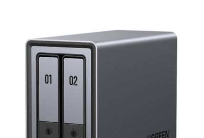 UGREEN NAS DXP2800 2-Bay for Advanced Home Users, Remote Workers & Creators | Home Media & Data Center, Docker & VM, Plex, Fast File Transfer, Intel N100, 8GB DDR5, 2.5GbE, 2x M.2 NVMe, 4K HDMI(Diskless)