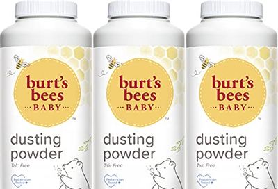 Burt's Bees Baby 100% Natural Dusting Powder, 7.5 Ounces (Pack of 3) (Packaging May Vary)
