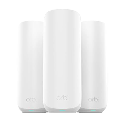 NETGEAR Orbi 370 Series WiFi 7 Mesh System, Up to 6,000 sq ft., 3 Pack