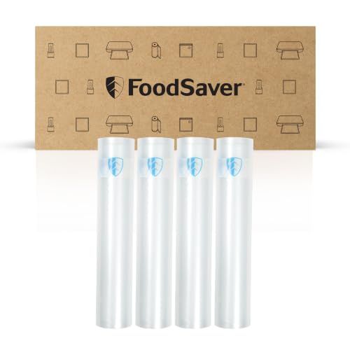 FoodSaver Vacuum Sealer Rolls, 11" x 16.25', 4 Count | BPA-Free Freezer Bags for Food Storage, Sous Vide, and Meal Prep FoodSaver Vacuum Sealer Rolls, 11" x 16.25', 4 Count | BPA-Free Freezer Bags for Food Storage, Sous Vide, and Meal Prep