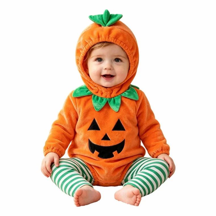 Walmart: Baby Halloween Pumpkin Costume Hooded Jumpsuit and Striped Pants Set $22.39 Walmart: Baby Halloween Pumpkin Costume Hooded Jumpsuit and Striped Pants Set $22.39