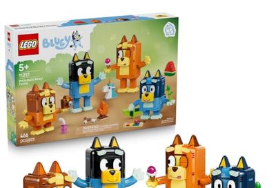 LEGO Bluey Brick-Built Bluey Family 11217 | Bluey Building Toys for Girls & Boys, Ages 5+, Sturdy Build for Pretend Play, 466 pieces, Gift Idea for Birthdays