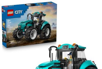 LEGO City Tractor 60498 | Building Toys for Boys & Girls, Ages 6+, Pretend Play Tractor Toy, Farmer Minifigure, 204 Pieces, Gift for Kids