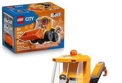 LEGO City Rides – Construction Loader 60483 | Building Toys for Boys & Girls, Ages 5+, Construction Toy for Pretend Play w/ Junior Minifigure, 61 Pieces, Gift for Kids