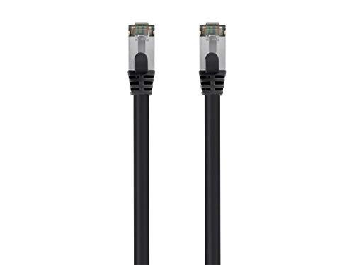Monoprice Cat8 26AWG S/FTP Ethernet Network Cable - 30 Feet - Black, 2GHz, 40Gbps, 3dB Headroom, Pure Bare Copper, PVC - Entegrade Series Monoprice Cat8 26AWG S/FTP Ethernet Network Cable - 30 Feet - Black, 2GHz, 40Gbps, 3dB Headroom, Pure Bare Copper, PVC - Entegrade Series