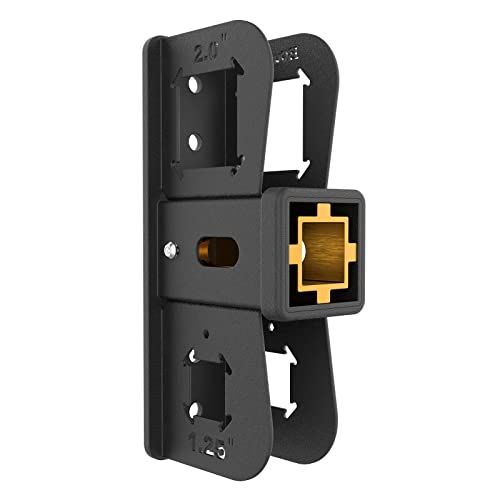 BougeRV Hitch Wall Mount, Adjustable 1.25"/2" Receiver, Heavy Duty 300LBS Bike Rack & Cargo Rack Storage, Hanging Garage Organizer, Trailer Hitch Receiver Hitch Bicycle Ski Rack Storage Organizer
