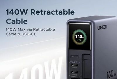 Amazon.ca: UGREEN Nexode Pro 160W GaN Charger with LCD - $84.99