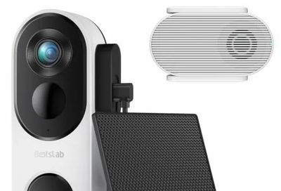 Amazon.ca: BOTSLAB 810SE Solar Doorbell Camera: 2K HDR, 180° View, Solar Charging – $62.39