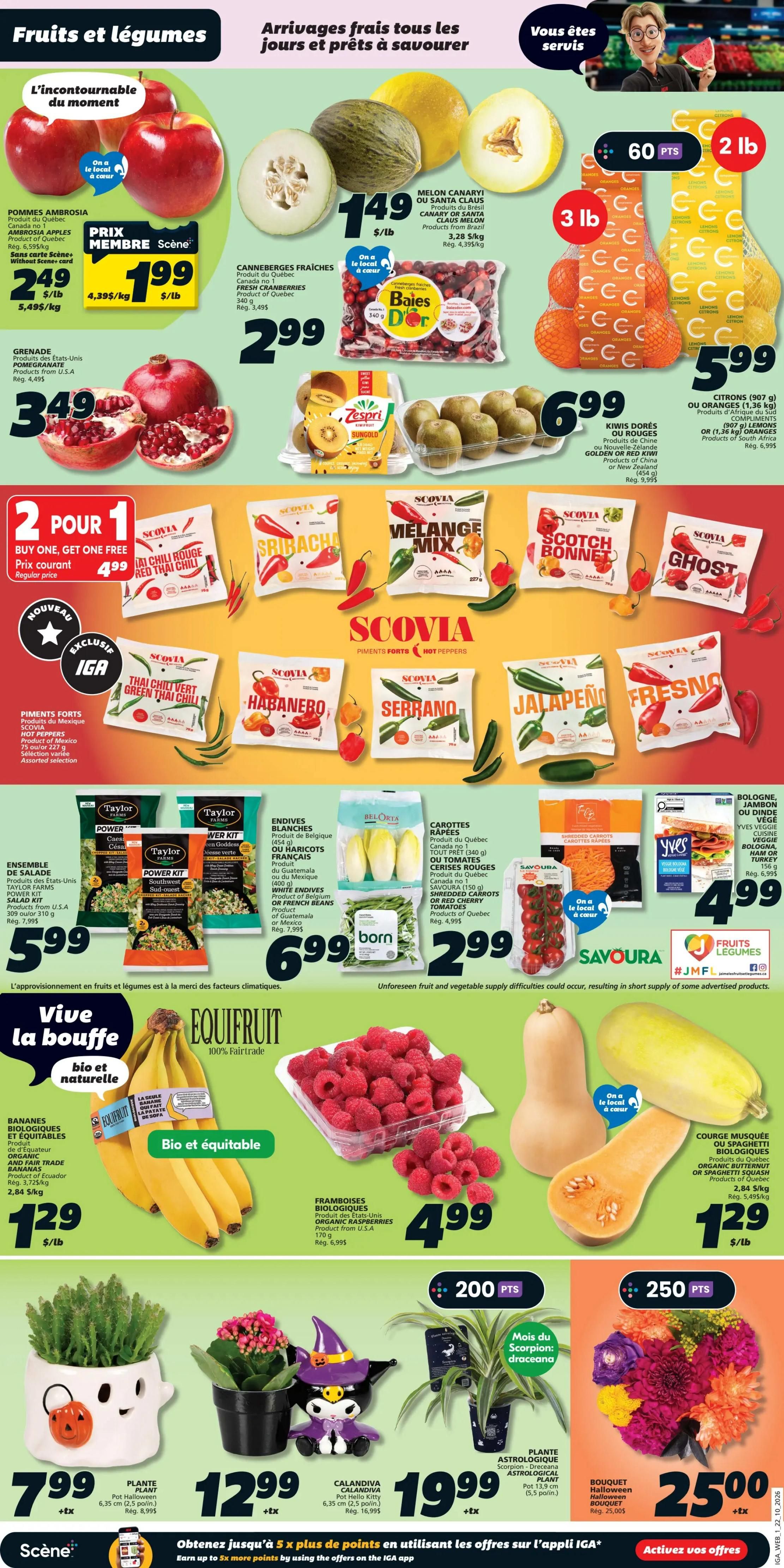 IGA (QC) Flyer October 22 to 28