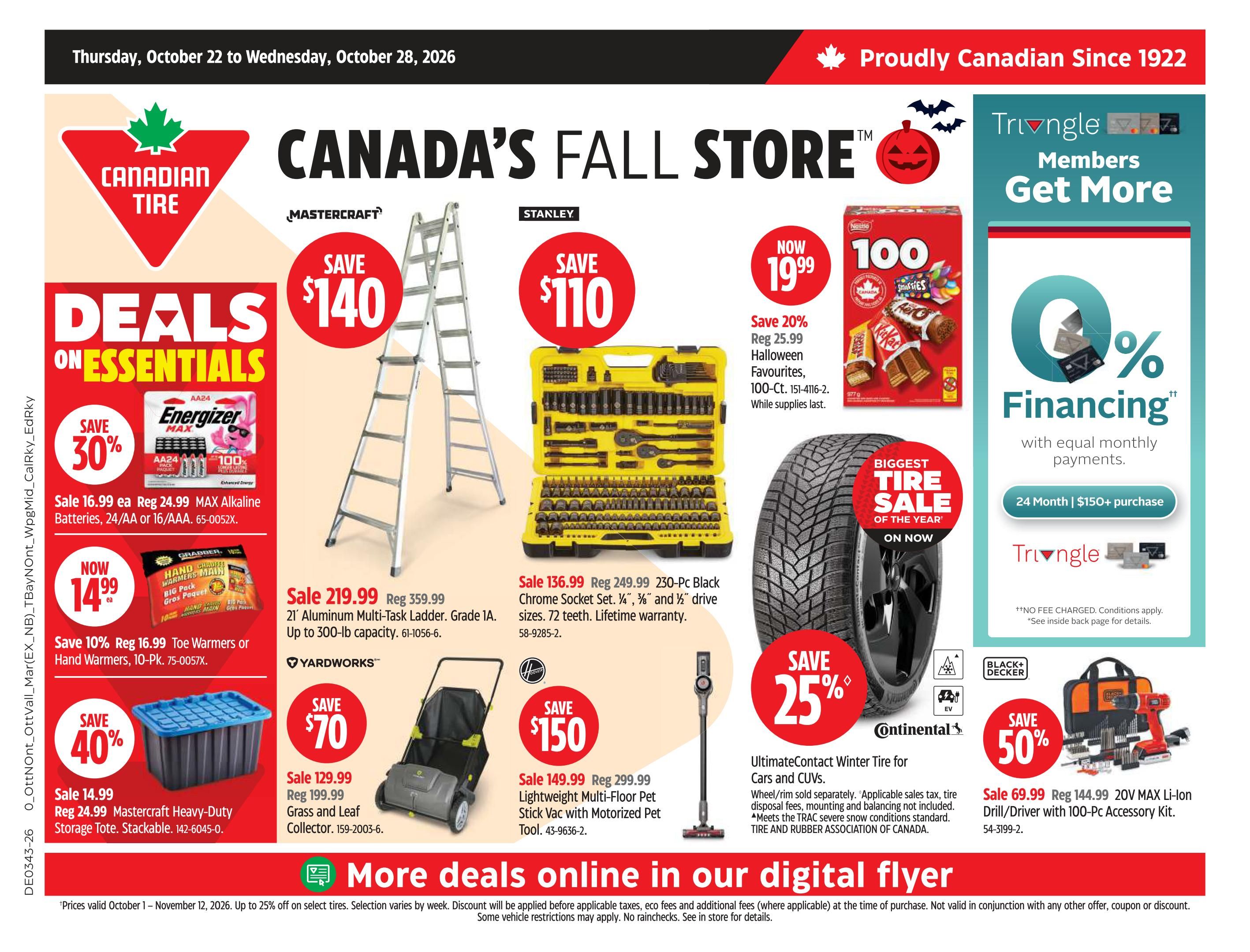 Canadian Tire (Atlantic) Flyer October 22 to 28