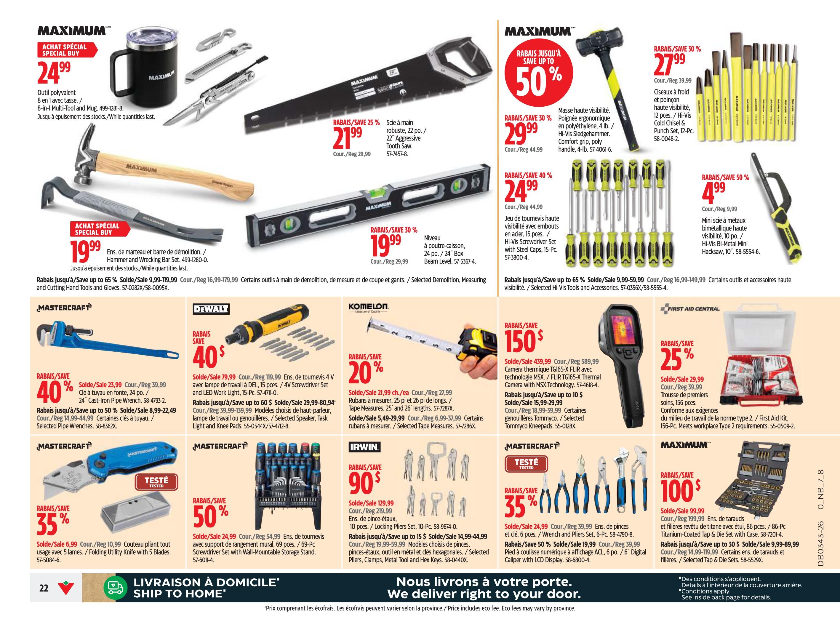 Canadian Tire (QC) Flyer October 22 to 28