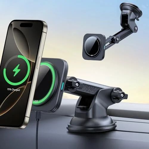 Amazon.ca: ESR MagSafe Car Mount Charger 15W for iPhone – $17.50 (62% Off)