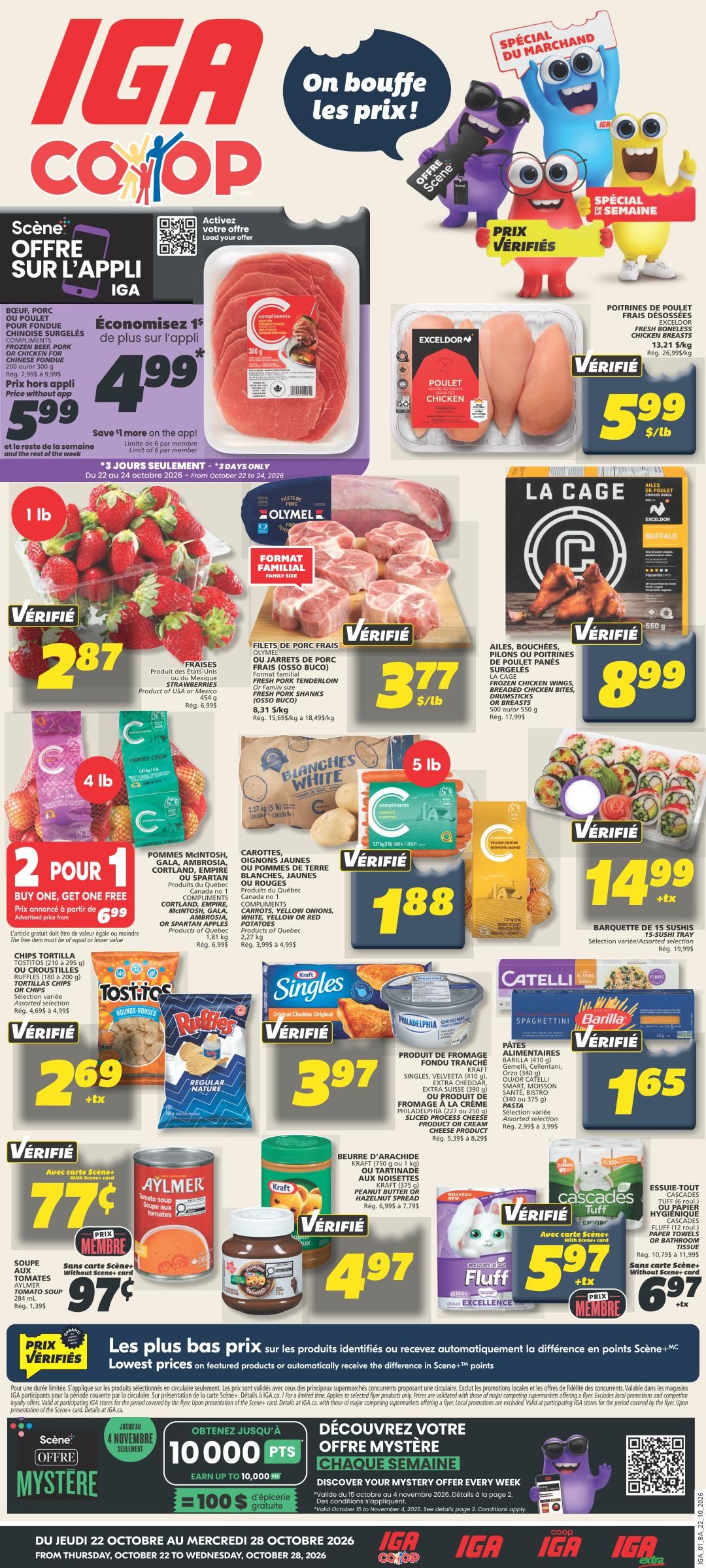 IGA (NB) Flyer October 22 to 28