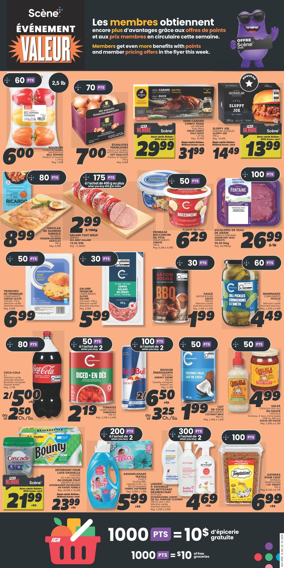 IGA (NB) Flyer October 22 to 28