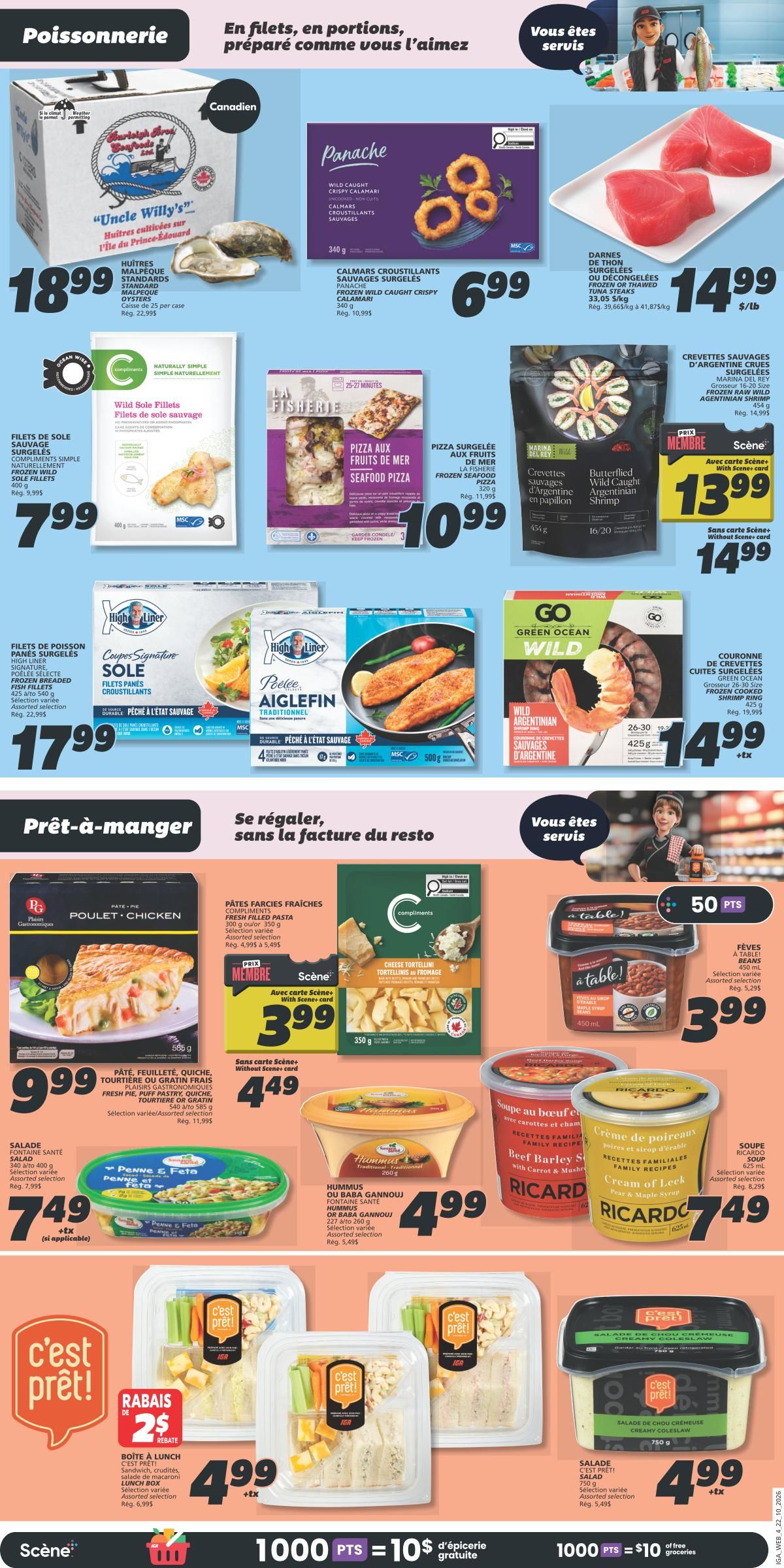 IGA (NB) Flyer October 22 to 28