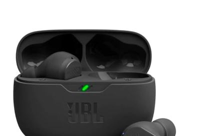 JBL Vibe Beam - True Wireless Earbuds - Black | JBL Deep Bass Sound, Comfortable fit, Up to 32 8h 24h total hours of battery life with speed charging