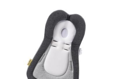 Babymoov Cozymorpho Universal Newborn Insert, Baby Support Cushion for Stroller, Bouncer & Car Seat, Padded Infant Reducer with Body & Head Support, Grey