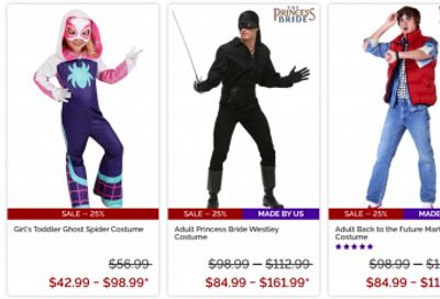 Halloween Costumes Canada: Clearance up to 90% off