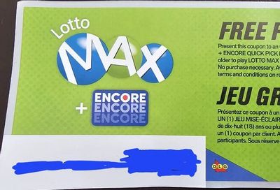 OLG: YMMV Free Play coupon infront of 150 John St, Toronto