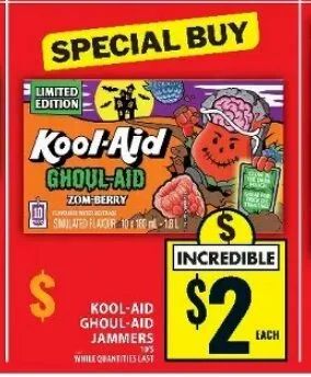 Fresh Co: Free Kool-Aid Ghoul-Aid Jammers 10 x 180ml with PM + promo (October 22 - 28) Fresh Co: Free Kool-Aid Ghoul-Aid Jammers 10 x 180ml with PM + promo (October 22 - 28)