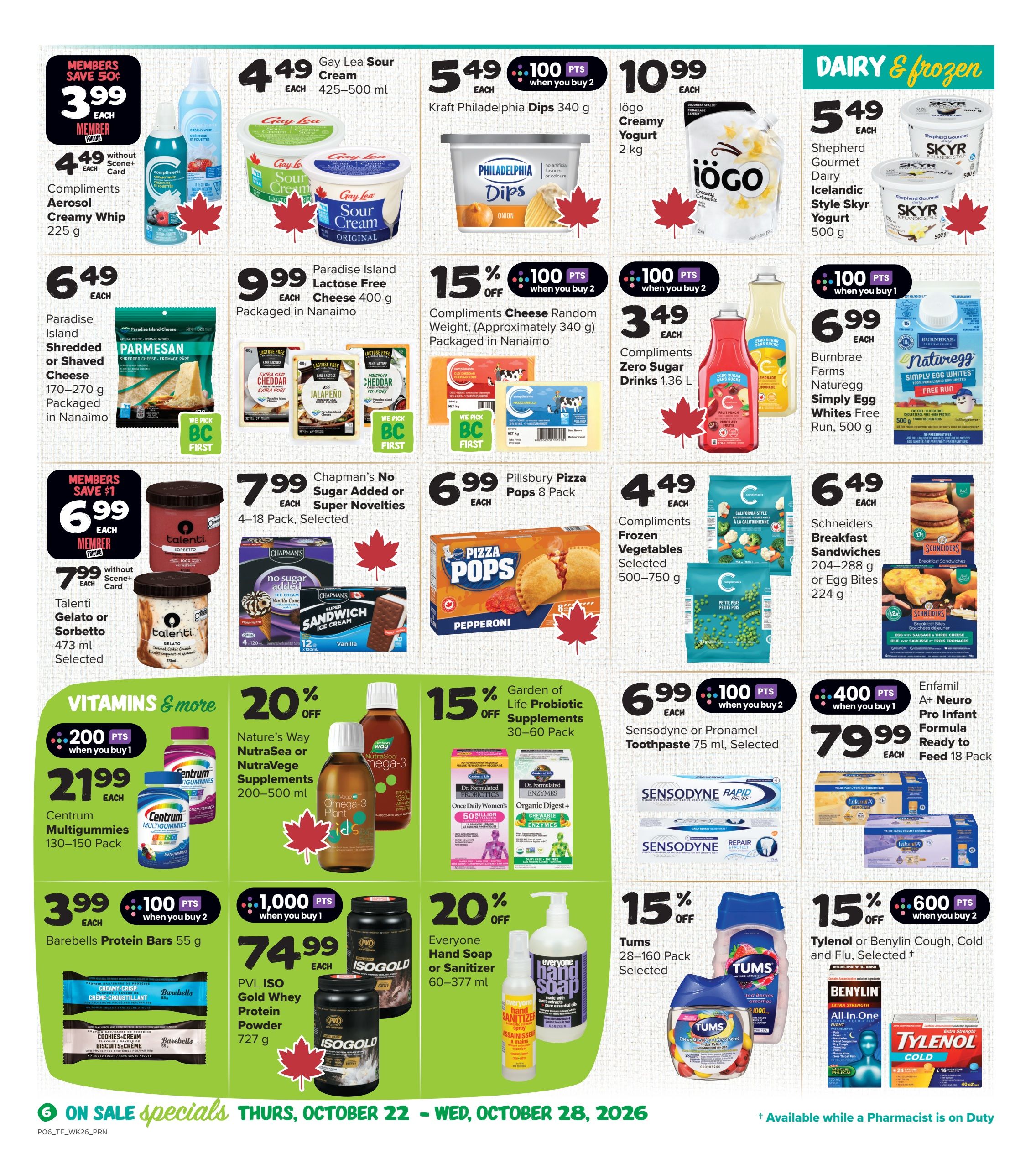Thrifty Foods Flyer October 22 to 28