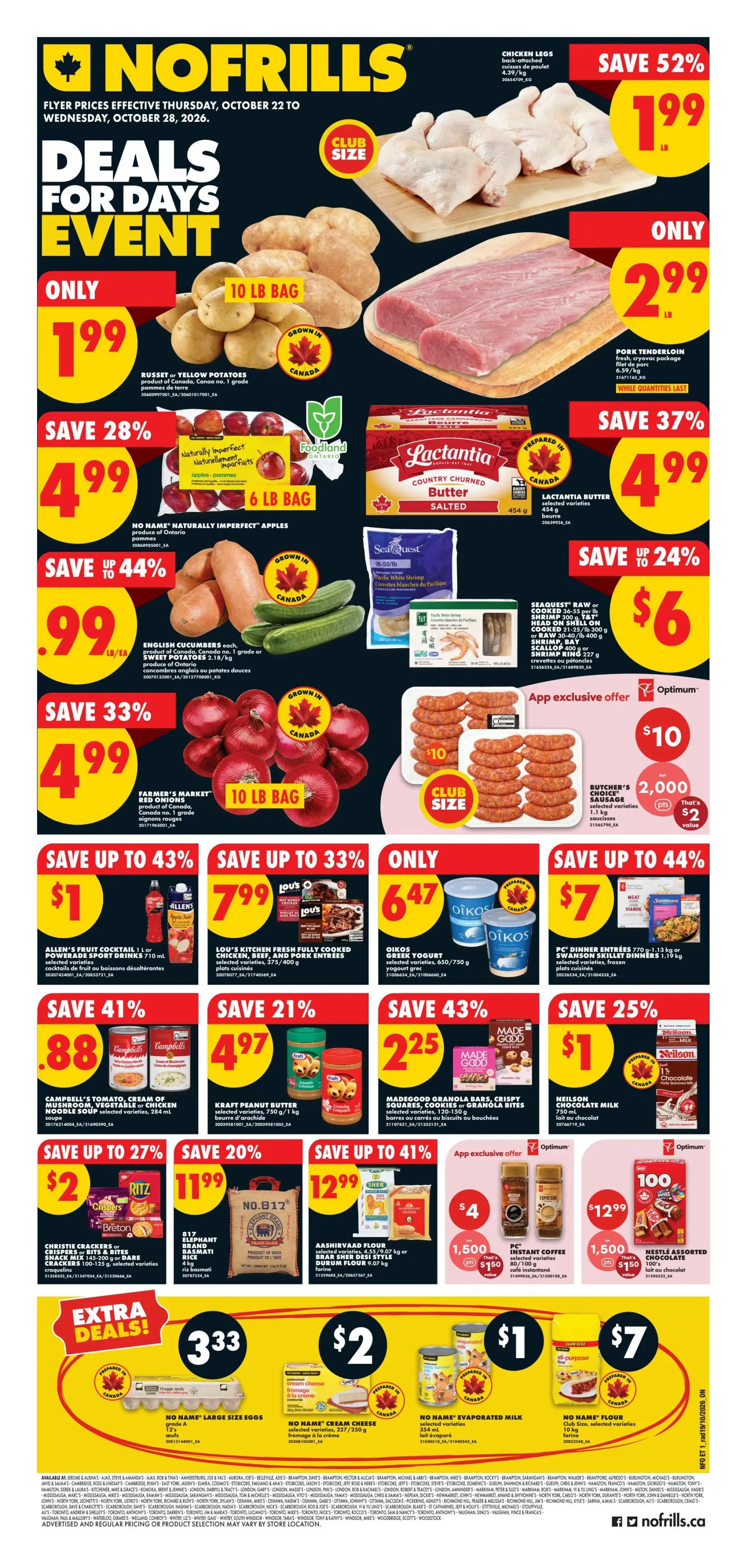 No Frills (ON) Flyer October 22 to 28