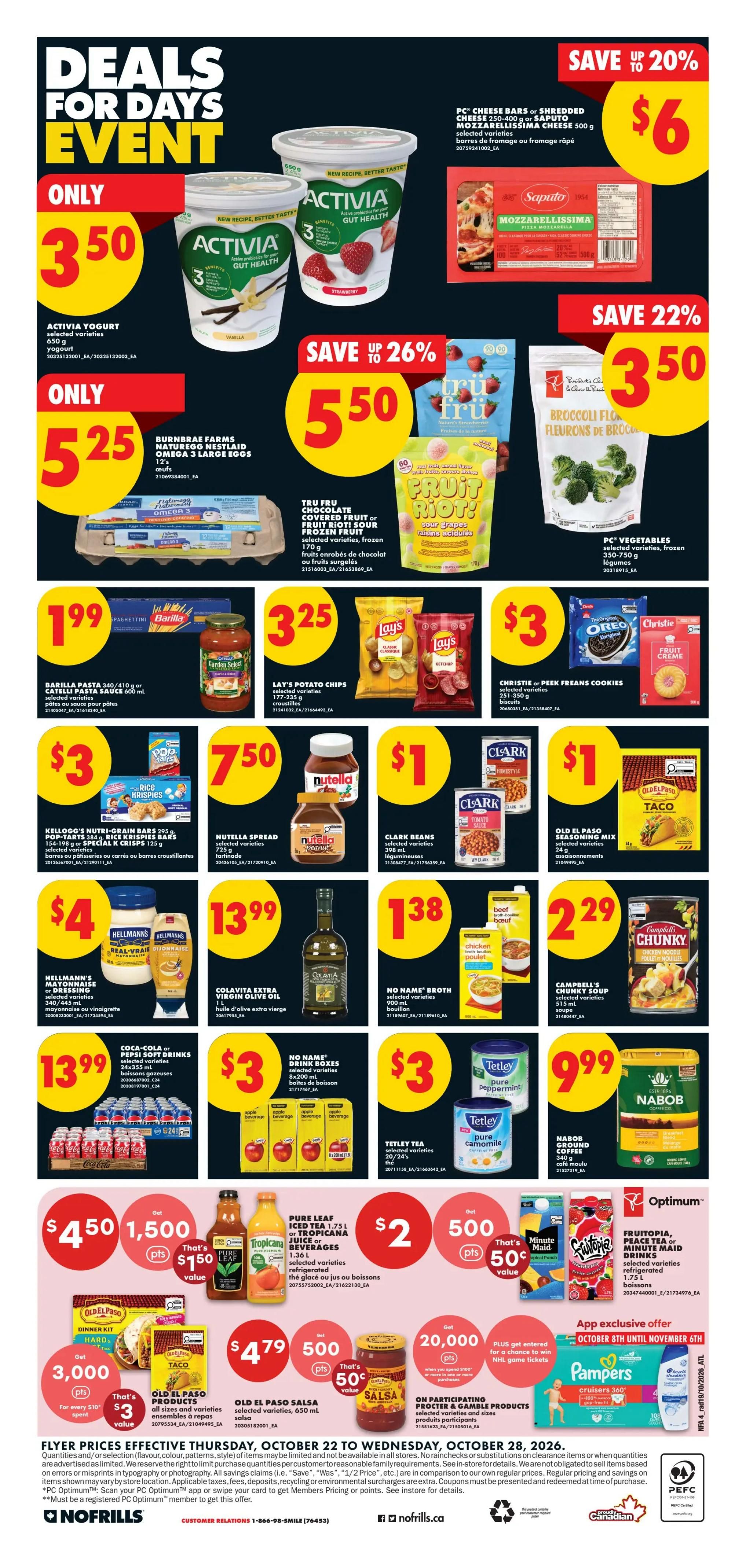 No Frills (Atlantic) Flyer October 22 to 28