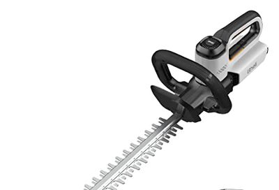 Litheli 20V Cordless Hedge Trimmer, 20" Dual-Action (0.8" Cut), 5.6 lbs Lightweight Bush & Shrub Trimmer, 180° D-Handle, High Carbon Steel Blade, 2.0Ah Battery & Cable Incl. for Yard & Garden