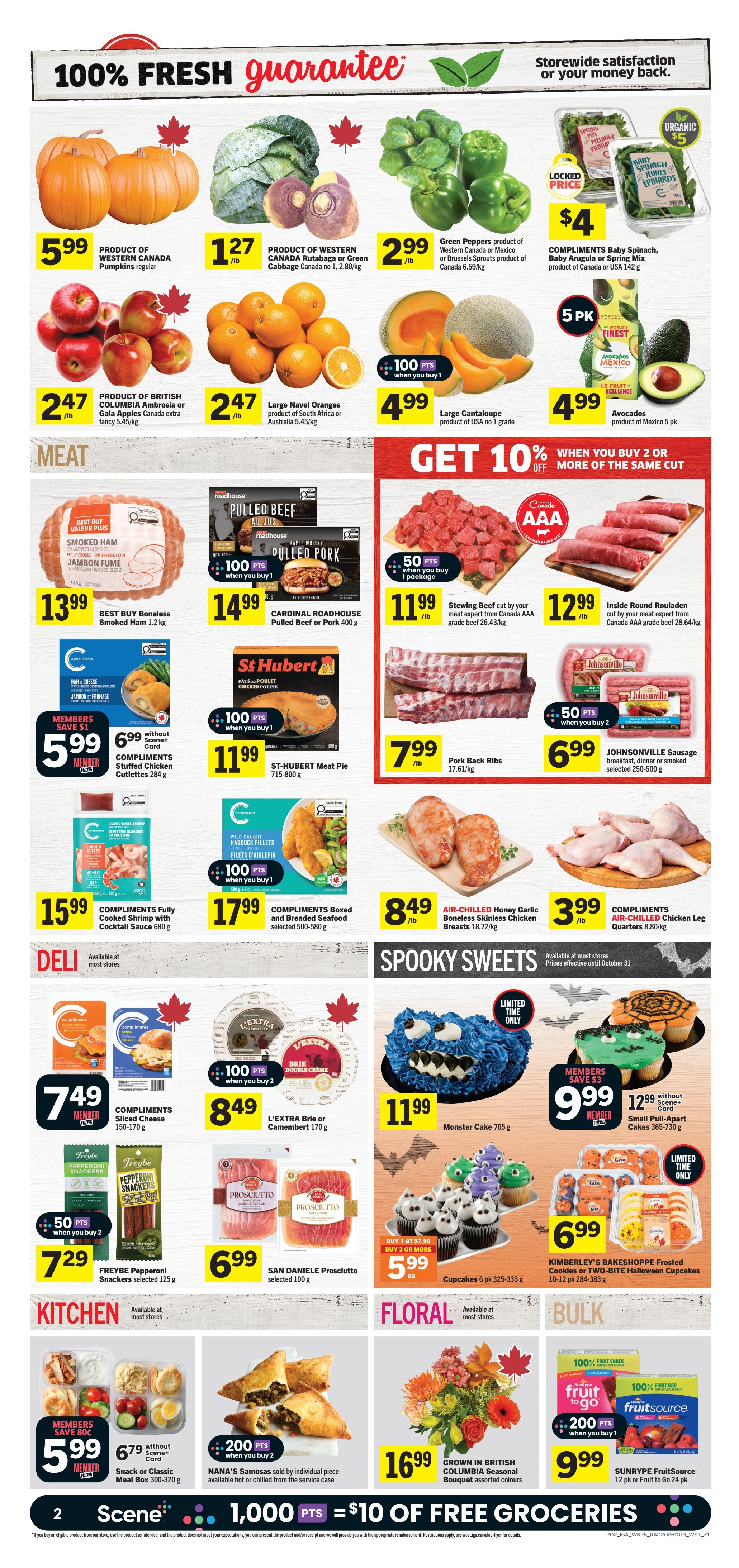 IGA (West) Flyer October 22 to 28