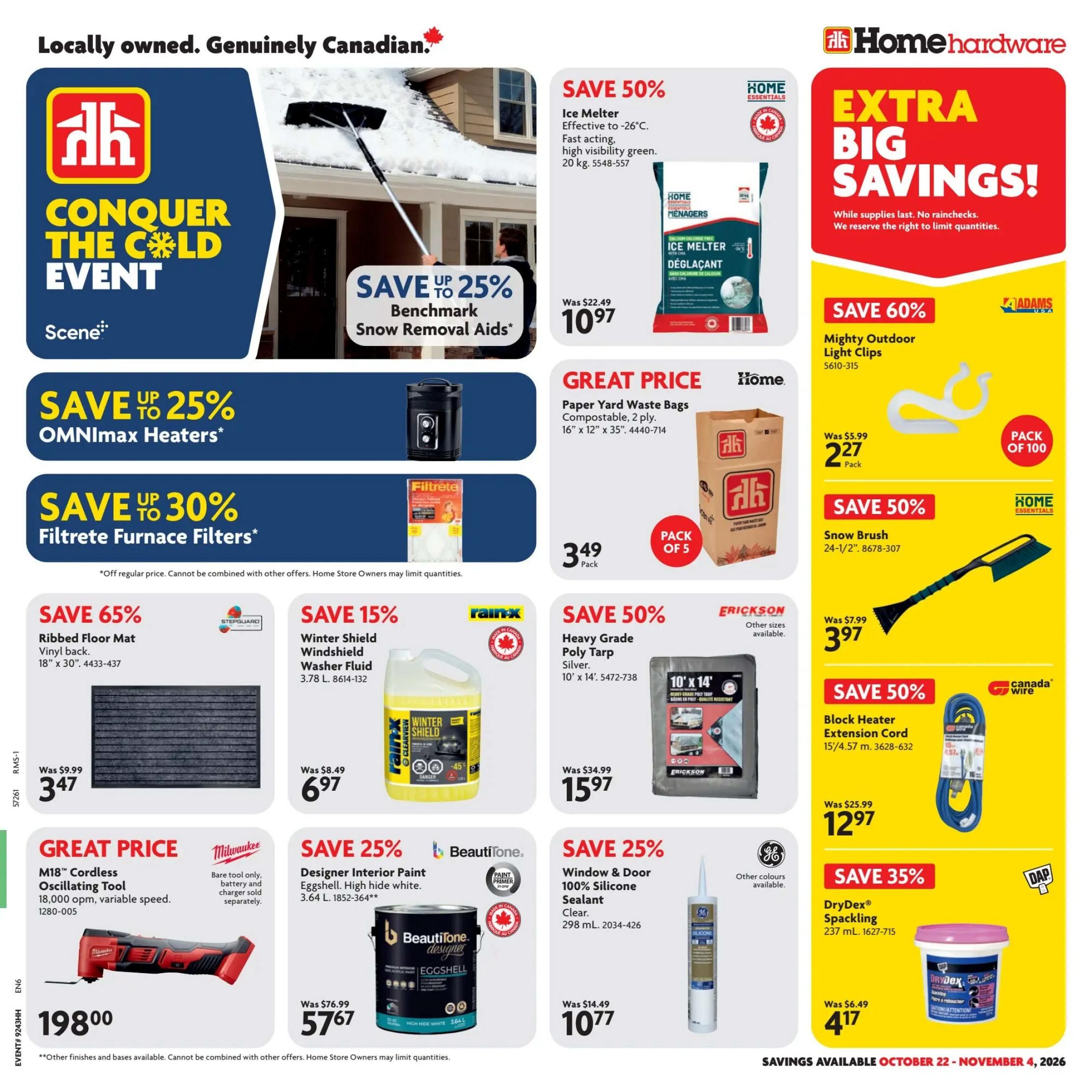 Home Hardware (ON) Flyer October 22 to November 4