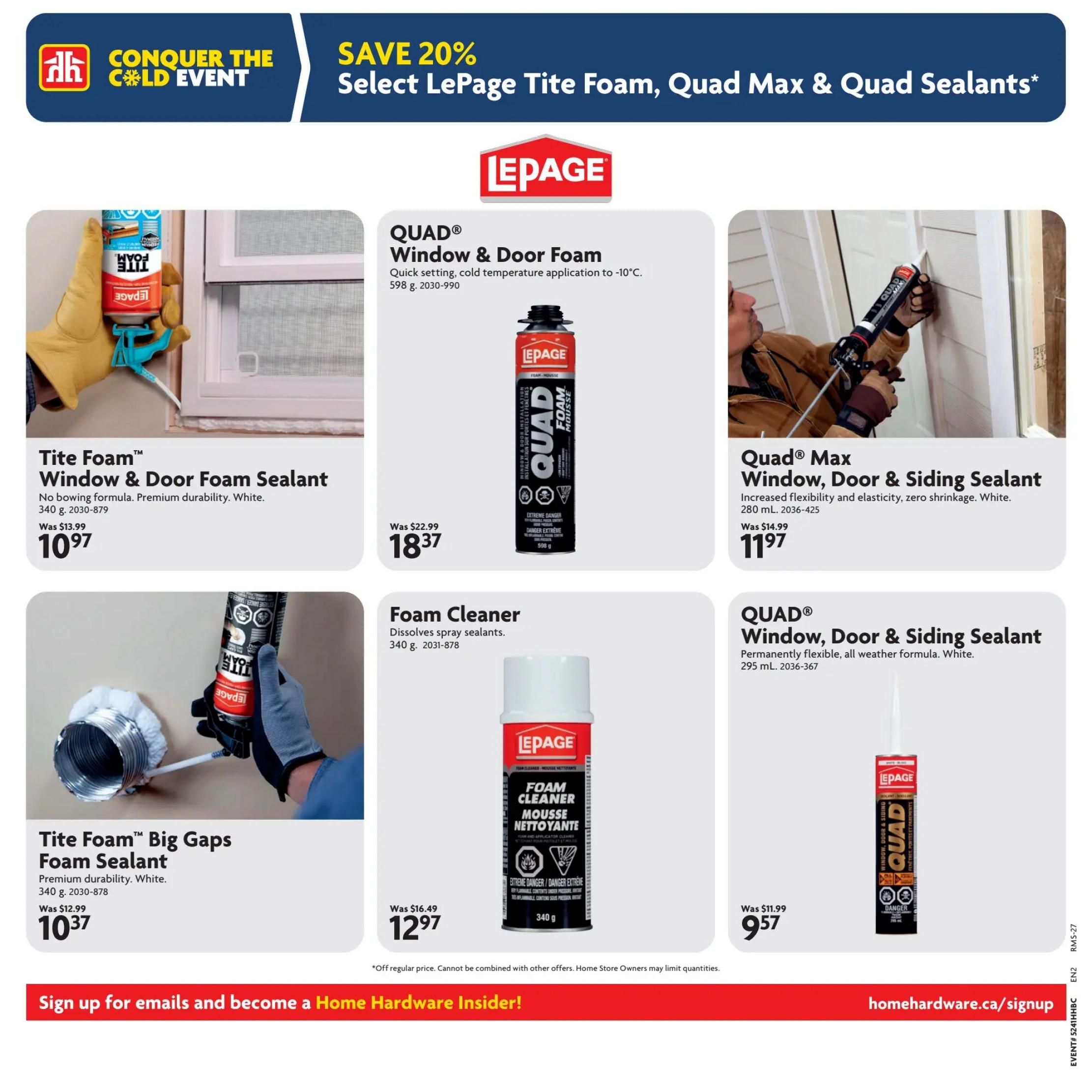 Home Hardware (Atlantic) Flyer October 22 to November 4