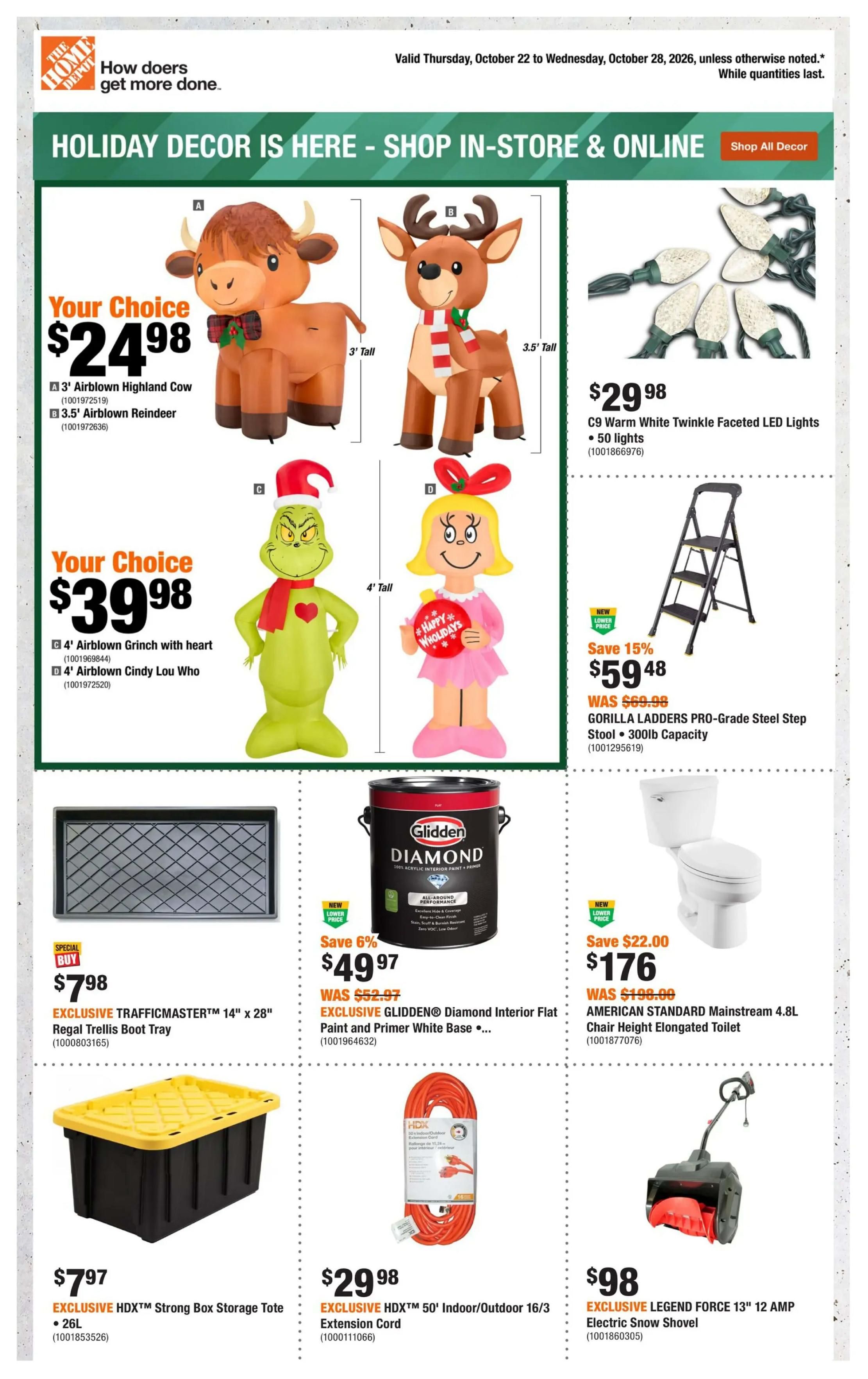 Home Depot (Atlantic) Flyer October 22 to 28