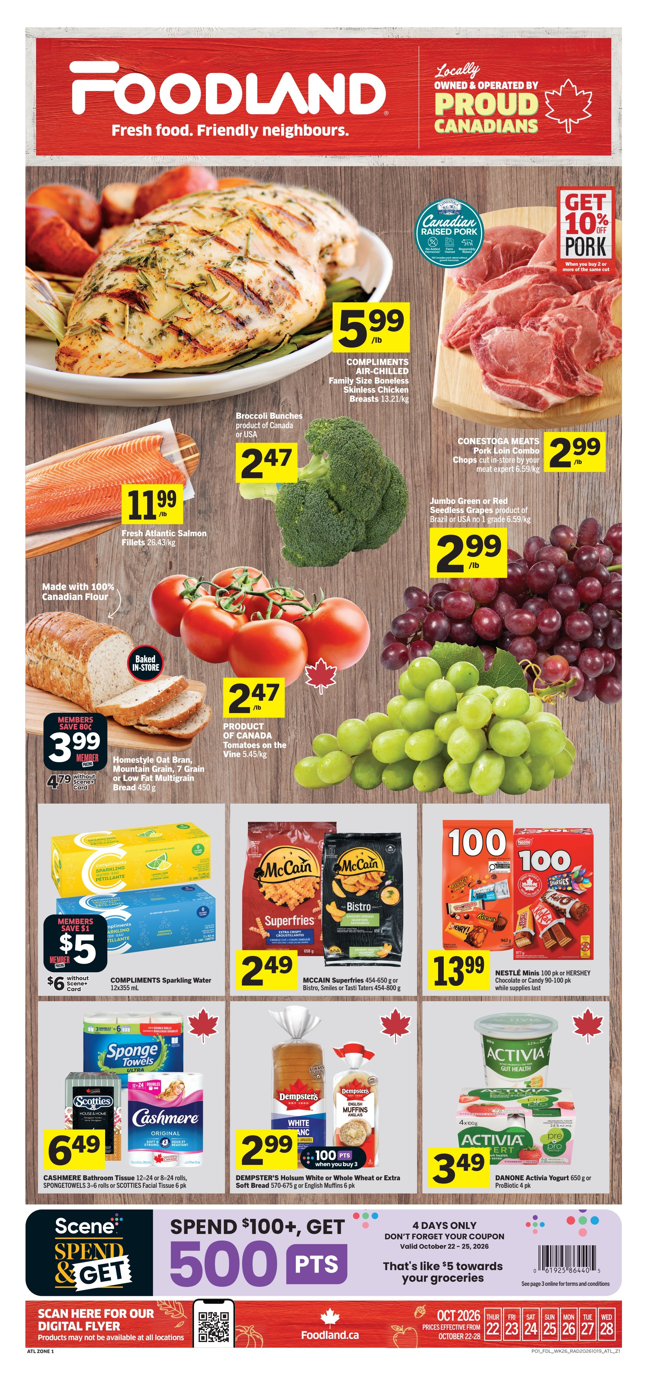 Foodland (Atlantic) Flyer October 22 to 28