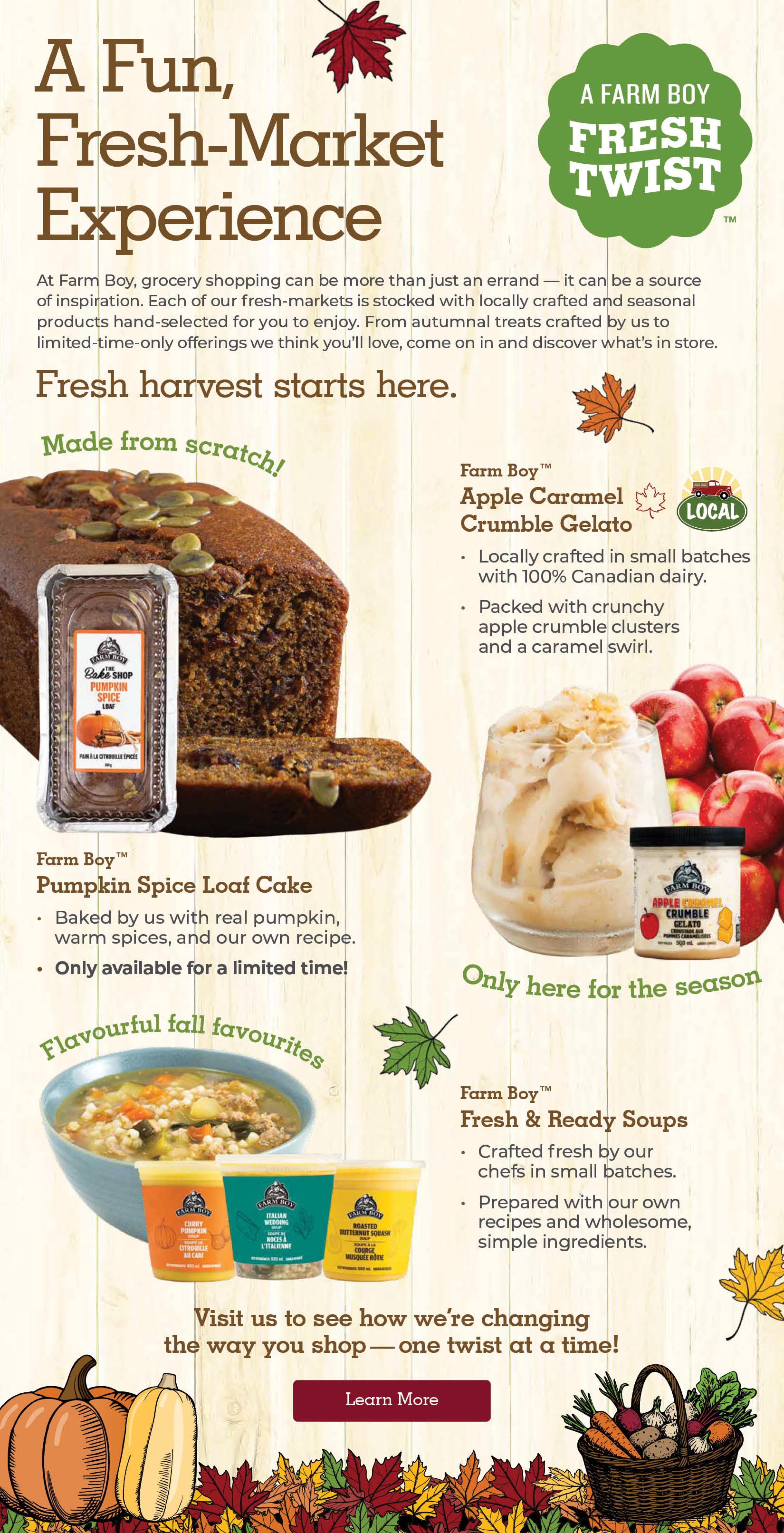 Farm Boy (Brantford, Cambridge, Hamilton, Kitchener, London, Waterloo) Flyer October 22 to 28