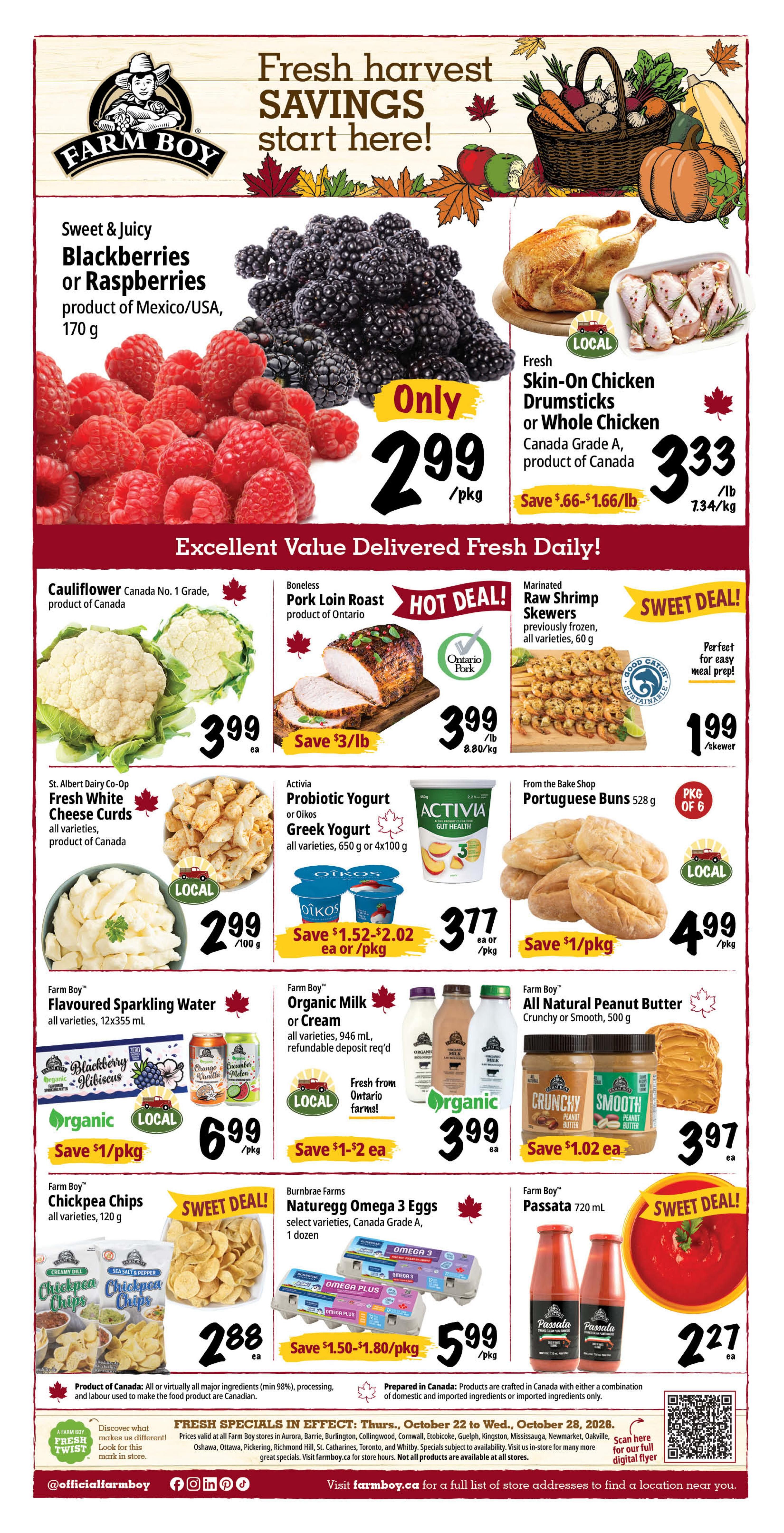 Farm Boy (Rest Of ON) Flyer October 22 to 28