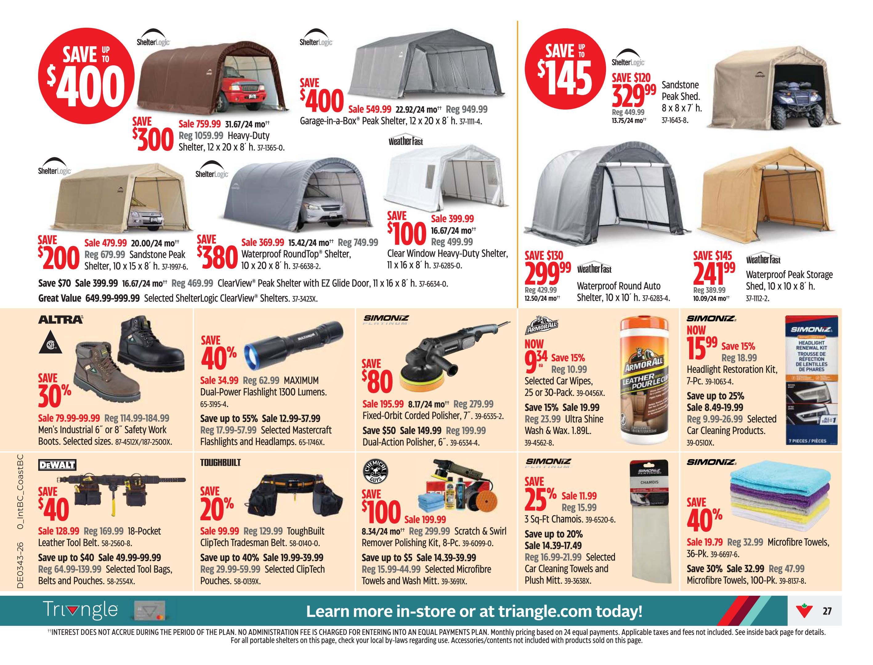 Canadian Tire (West) Flyer October 23 to 29